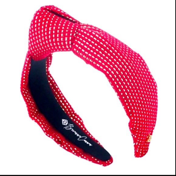 Brianna Cannon Red and Gold Headband Tweed Adult New - Picture 10 of 12